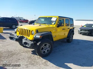 2021 Jeep Wrangler Unlimited Willys with VIN 1C4HJXDG4MW532399, listed as a IAAI auction lot 41833236 with 64,627 mi miles. Bid and sale history available at carsss.com. Image 19.