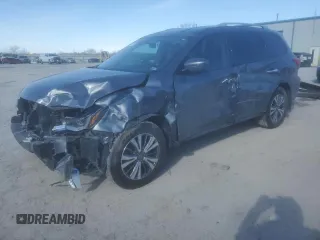 2019 Nissan Pathfinder S with VIN 5N1DR2MNXKC630582, listed as a Copart auction lot 42375485 with 76,776 mi miles and Salvage Title. Bid and sale history available at DreamBid. Image 1.