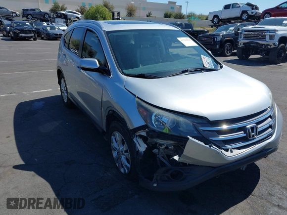 2012 Honda CR-V EX-L with VIN JHLRM4H7XCC025384, listed as a IAAI auction lot 41763825 with 93,824 mi miles. Bid and sale history available at carsss.com. Image 1.