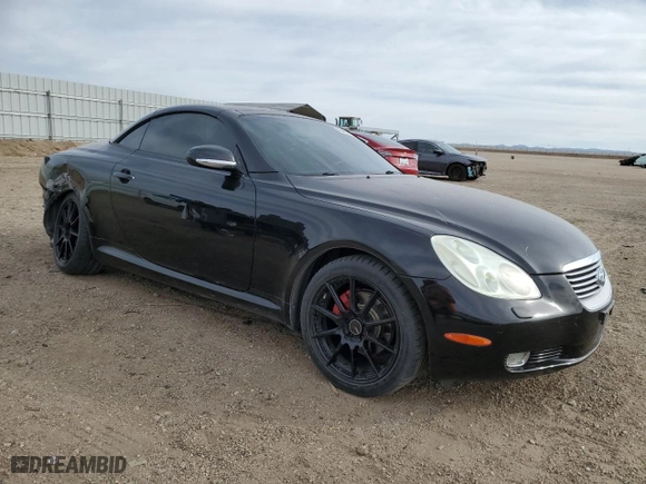 2003 Lexus SC 430 with VIN JTHFN48Y030037243, listed as a Copart auction lot 46485475 with 106,935 mi miles and Salvage Title. Bid and sale history available at carsss.com. Image 4.