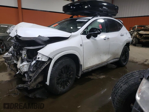 2022 Lexus NX with VIN 2T2KGCEZ0NC001624, listed as a Copart auction lot 44261333 with Not Provided miles. Bid and sale history available at carsss.com. Image 1.