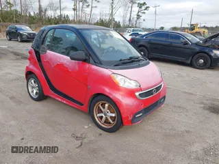 2015 Smart fortwo Passion with VIN WMEEJ3BA0FK815839, listed as a IAAI auction lot 41443496 with 75,574 mi miles. Bid and sale history available at carsss.com. Image 1.