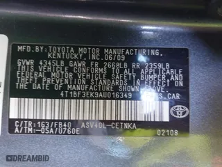 2010 Toyota Camry with VIN 4T1BF3EK9AU016349, listed as a IAAI auction lot 41999802 with 213,094 mi miles. Bid and sale history available at carsss.com. Image 9.