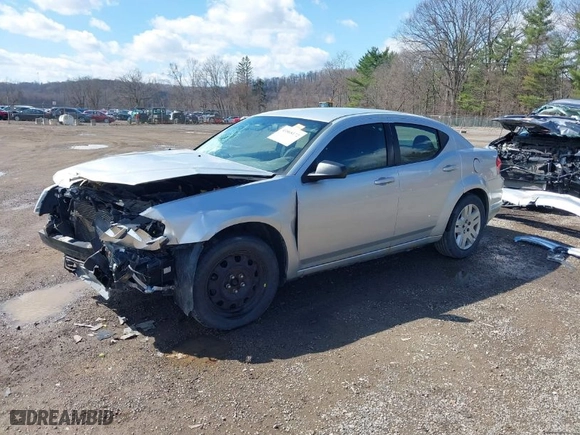 2012 Dodge Avenger SE with VIN 1C3CDZAB4CN253386, listed as a IAAI auction lot 41868172 with 150,531 mi miles. Bid and sale history available at carsss.com. Image 2.