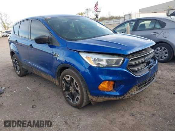2017 Ford Escape S with VIN 1FMCU0F74HUC10414, listed as a IAAI auction lot 40830488 with 196,574 mi miles. Bid and sale history available at carsss.com. Image 1.