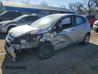 2013 Ford Fiesta S with VIN 3FADP4TJXDM194389, listed as a Copart auction lot 87614445 with Not provided miles and Salvage title. Bid and sale history available at DreamBid. Image 1.