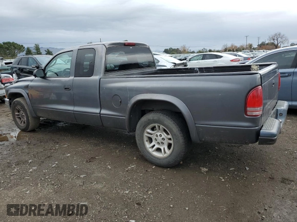 2002 Dodge Dakota with VIN 1B7GL12XX2S718443, listed as a Copart auction lot 84568934 with 122,127 mi miles and Clean Title. Bid and sale history available at carsss.com. Image 2.
