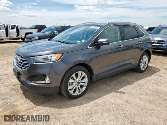 2020 Ford Edge Titanium with VIN 2FMPK3K90LBB37444, listed as a Copart auction lot 60570005 with 118,668 mi miles and Clean title. Bid and sale history available at DreamBid. Image 1.
