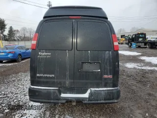 2014 GMC Savana Cargo Van Upfitter with VIN 1GDS8DC41E1157444, listed as a Copart auction lot 45412915 with 0 mi miles and Salvage Title. Bid and sale history available at carsss.com. Image 6.