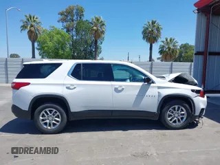 2020 Chevrolet Traverse LS with VIN 1GNERFKW8LJ321354, listed as a IAAI auction lot 42223452 with 52,499 mi miles and . Bid and sale history available at DreamBid. Image 14.