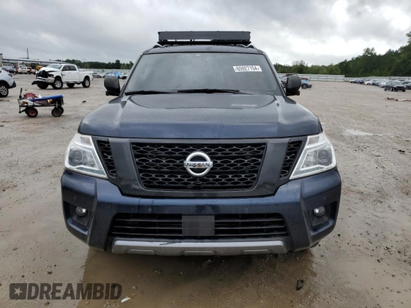 2020 Nissan Armada SL with VIN JN8AY2ND0LX017322, listed as a Copart auction lot 65927154 with 96,795 mi miles and Salvage Title. Bid and sale history available at carsss.com. Image 5.