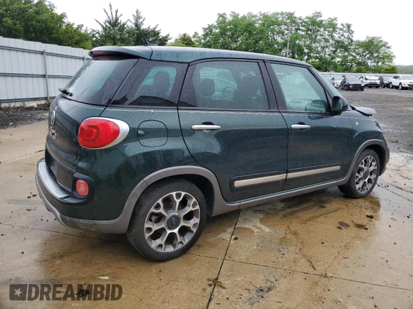 2014 FIAT 500L Trekking with VIN ZFBCFADH3EZ011436, listed as a Copart auction lot 60106865 with 43,232 mi miles and Salvage title. Bid and sale history available at DreamBid. Image 3.