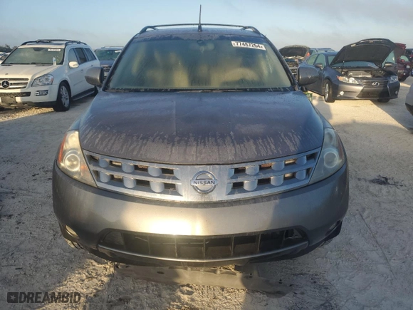 2005 Nissan Murano SL with VIN JN8AZ08T05W315611, listed as a Copart auction lot 77487264 with 0 mi miles and Salvage Title. Bid and sale history available at carsss.com. Image 5.