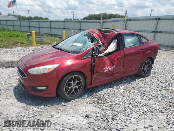 2016 Ford Focus SE with VIN 1FADP3F20GL249260, listed as a Copart auction lot 57315955 with 108,448 mi miles and Salvage title. Bid and sale history available at DreamBid. Image 1.