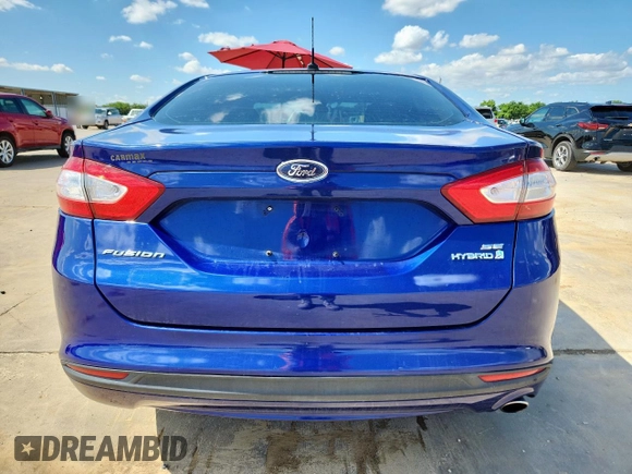 2013 Ford Fusion SE Hybrid with VIN 3FA6P0LU0DR273438, listed as a Copart auction lot 60033665 with 74,474 mi miles and Salvage title. Bid and sale history available at DreamBid. Image 6.