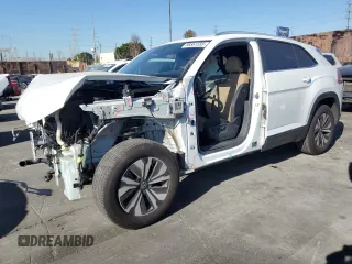 2024 Volkswagen Atlas SE with VIN 1V2DE2CA7RC214819, listed as a Copart auction lot 88561555 with 21,226 mi miles and Salvage title. Bid and sale history available at DreamBid. Image 1.