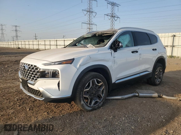 2022 Hyundai Santa Fe Hybrid Limited with VIN KM8S5DA15NU016795, listed as a Copart auction lot 75562994 with 0 mi miles and Salvage Title. Bid and sale history available at carsss.com. Image 1.