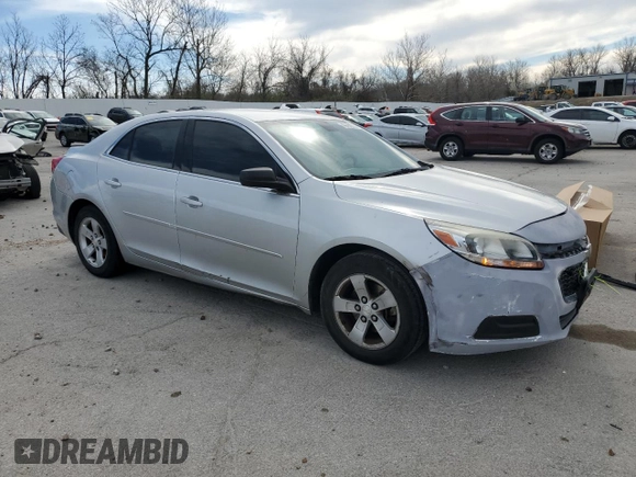 2015 Chevrolet Malibu LS with VIN 1G11B5SLXFU152266, listed as a Copart auction lot 49792375 with 128,527 mi miles and Salvage Title. Bid and sale history available at DreamBid. Image 4.