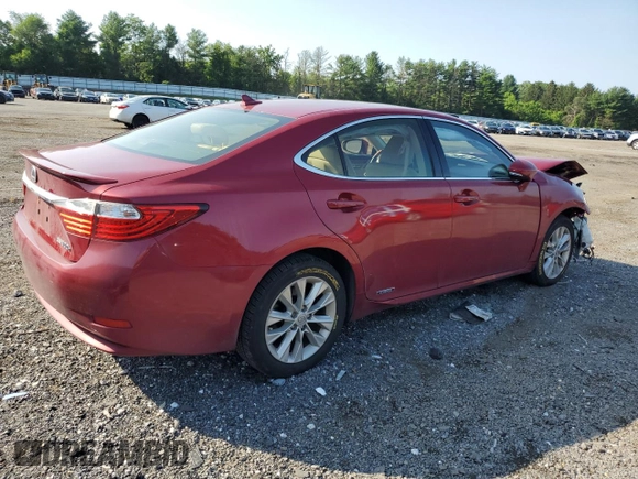2014 Lexus ES 300h with VIN JTHBW1GG1E2040792, listed as a Copart auction lot 62398385 with Not provided miles and Salvage title. Bid and sale history available at DreamBid. Image 3.