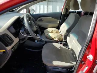2014 Kia Rio LX with VIN KNADM4A37E6356601, listed as a Copart auction lot 71753504 with 166,142 mi miles and Salvage Title. Bid and sale history available at DreamBid. Image 7.