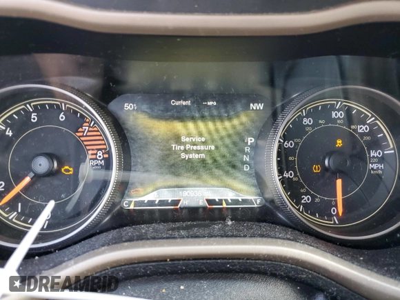 2016 Jeep Cherokee Limited with VIN 1C4PJMDS9GW267787, listed as a Copart auction lot 49398105 with 190,936 mi miles and Salvage Title. Bid and sale history available at DreamBid. Image 9.