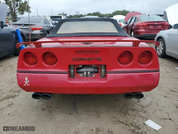 1986 Chevrolet Corvette with VIN 1G1YY6789G5902565, listed as a Copart auction lot 74721124 with 95,252 mi miles and Non Repairable. Bid and sale history available at carsss.com. Image 6.