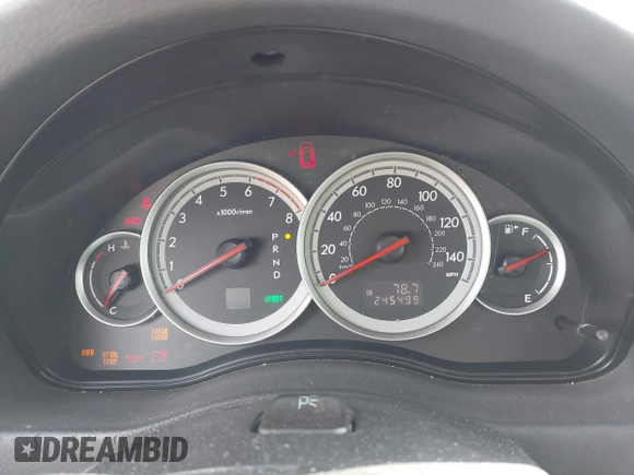 2005 Subaru Legacy Outback z VIN 4S4BP61C857356593, wystawiony jako IAAI lot #41993616 z przebiegiem 245 499 mil mil oraz . Historia ofert i sprzedaży dostępna na DreamBid. Obrazek 7.