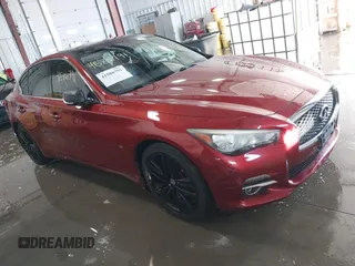 2014 Infiniti Q50 Sport with VIN JN1BV7AR0EM692635, listed as a IAAI auction lot 41586791 with 80,304 mi miles and . Bid and sale history available at carsss.com. Image 1.