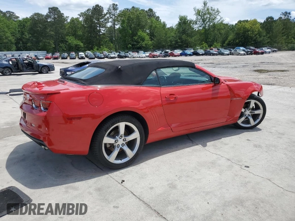2011 Chevrolet Camaro 2LT with VIN 2G1FC3DD6B9158702, listed as a Copart auction lot 55799765 with 142,101 mi miles and Salvage title. Bid and sale history available at DreamBid. Image 3.