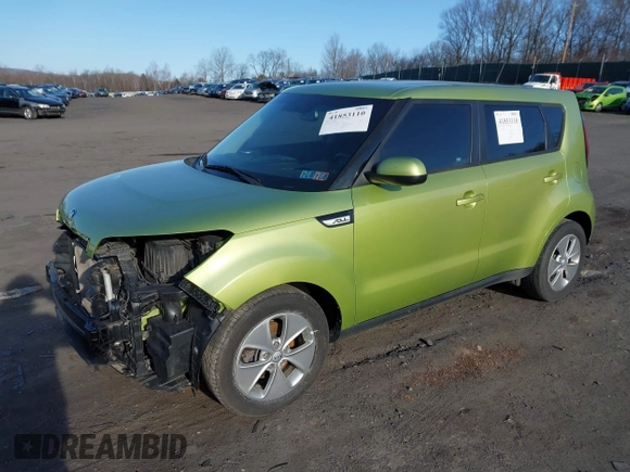 2016 Kia Soul with VIN KNDJN2A25G7821808, listed as a IAAI auction lot 41853110 with 114,854 mi miles. Bid and sale history available at carsss.com. Image 2.