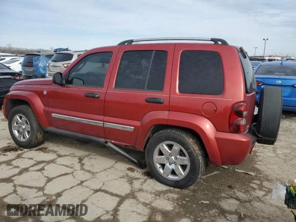 2007 Jeep Liberty Limited with VIN 1J4GL58KX7W722229, listed as a Copart auction lot 44328625 with Not Provided miles and Salvage Title. Bid and sale history available at DreamBid. Image 2.