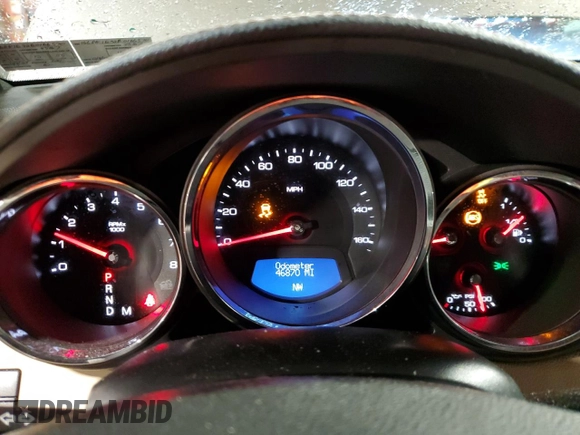2014 Cadillac CTS Performance with VIN 1G6DG1E32E0166570, listed as a Copart auction lot 58815315 with 46,870 mi miles and Salvage title. Bid and sale history available at DreamBid. Image 9.