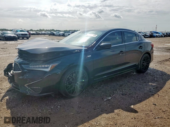 2019 Acura ILX Premium with VIN 19UDE2F87KA007666, listed as a Copart auction lot 61097745 with 208,813 mi miles and Salvage title. Bid and sale history available at DreamBid. Image 1.