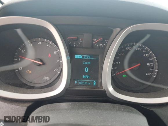 2014 Chevrolet Equinox LS with VIN 2GNALAEK5E6335286, listed as a Copart auction lot 53328375 with 185,181 mi miles and Salvage Title. Bid and sale history available at carsss.com. Image 9.