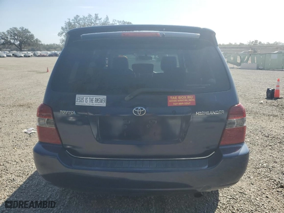 2007 Toyota Highlander with VIN JTEGD21A170160223, listed as a Copart auction lot 45591605 with 157,462 mi miles and Salvage Title. Bid and sale history available at carsss.com. Image 6.