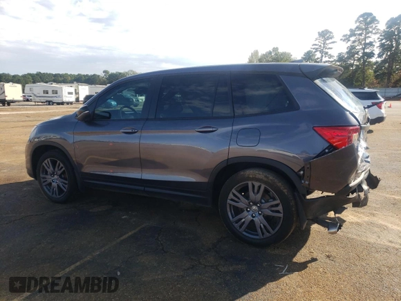 2021 Honda Passport EX-L with VIN 5FNYF7H51MB010442, listed as a Copart auction lot 78581674 with 23,359 mi miles and Salvage Title. Bid and sale history available at carsss.com. Image 2.