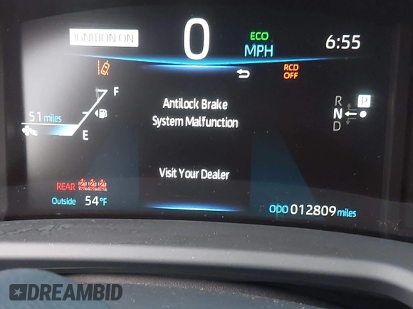 2023 Toyota Mirai XLE with VIN JTDAAAAA5PA007657, listed as a IAAI auction lot 41814468 with 12,809 mi miles. Bid and sale history available at carsss.com. Image 7.