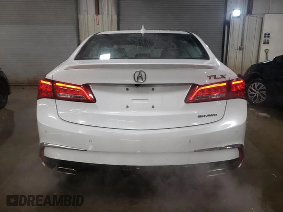 2020 Acura TLX w/Advance Pkg with VIN 19UUB3F86LA002488, listed as a Copart auction lot 87727845 with 91,713 mi miles and Salvage Title. Bid and sale history available at carsss.com. Image 6.