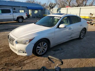 2014 Infiniti Q50 Premium with VIN JN1BV7AP8EM686158, listed as a Copart auction lot 42751735 with 285,180 mi miles and Salvage Title. Bid and sale history available at carsss.com. Image 1.