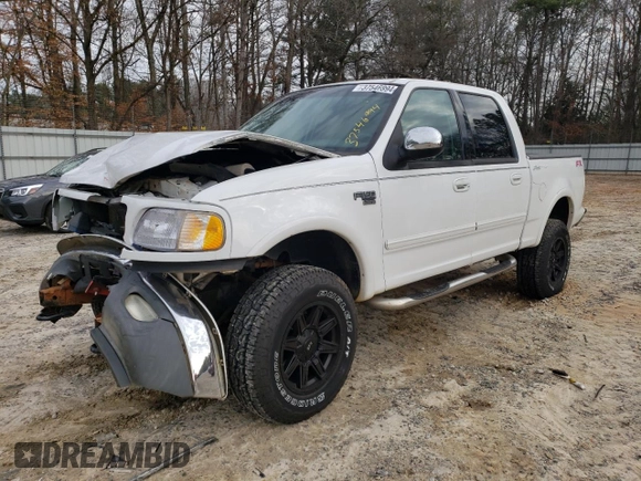 2002 Ford F-150 XLT with VIN 1FTRW08682KC80529, listed as a Copart auction lot 37546994 with 159,980 mi miles and Salvage Title. Bid and sale history available at carsss.com. Image 1.