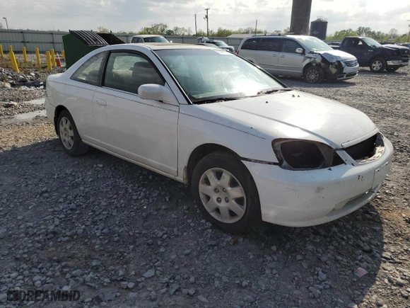 2001 Honda Civic EX with VIN 1HGEM22991L089960, listed as a Copart auction lot 51482125 with 0 mi miles and Clean Title. Bid and sale history available at carsss.com. Image 4.