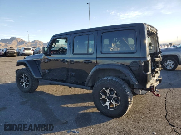 2021 Jeep Wrangler Unlimited Rubicon with VIN 1C4HJXFN4MW517400, listed as a Copart auction lot 44439525 with 31,874 mi miles and Salvage Title. Bid and sale history available at DreamBid. Image 2.