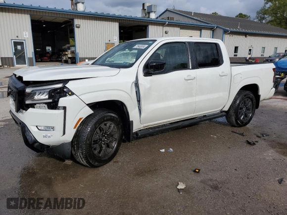 2023 Nissan Frontier SV with VIN 1N6ED1EK2PN662733, listed as a Copart auction lot 71843834 with 31,652 mi miles and Salvage Title. Bid and sale history available at carsss.com. Image 1.