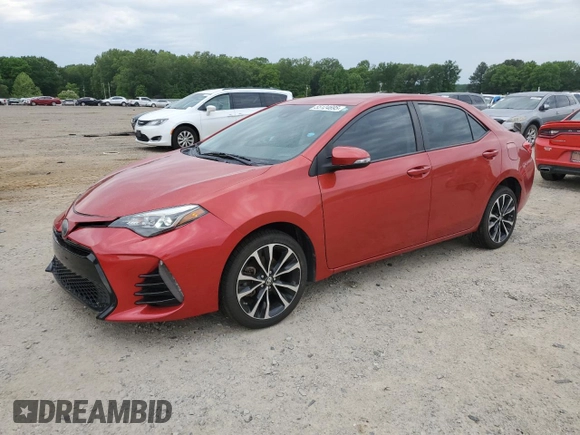 2019 Toyota Corolla L z VIN 5YFBURHE2KP870102, wystawiony jako Copart lot #55124695 z przebiegiem 86 171 mil mil oraz Czysty tytuł • Clean title. Historia ofert i sprzedaży dostępna na DreamBid. Obrazek 1.