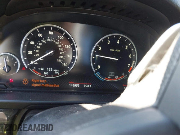 2013 BMW 5 Series 535i with VIN WBAFR7C57DC817337, listed as a IAAI auction lot 41265667 with 148,953 mi miles and . Bid and sale history available at DreamBid. Image 7.
