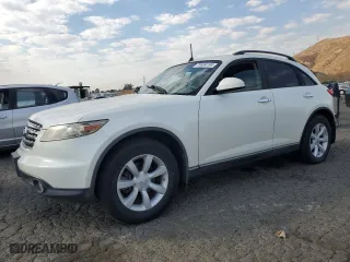 2005 Infiniti FX35 with VIN JNRAS08W75X218197, listed as a Copart auction lot 70484194 with 153,426 mi miles and Salvage Title. Bid and sale history available at carsss.com. Image 1.