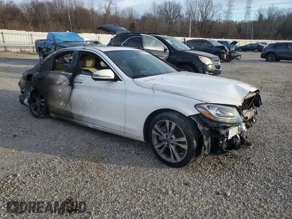 2018 Mercedes-Benz C with VIN 55SWF4JB4JU243943, listed as a Copart auction lot 87424254 with Not Provided miles and Non Repairable. Bid and sale history available at carsss.com. Image 4.