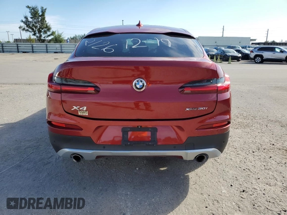 2019 BMW X4 xDrive30i with VIN 5UXUJ3C50KLG52126, listed as a Copart auction lot 77940993 with 28,812 mi miles. Bid and sale history available at carsss.com. Image 6.