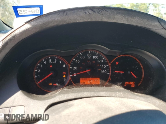 2008 Nissan Altima 2.5 with VIN 1N4AL21E88N422541, listed as a Copart auction lot 47846985 with 194,802 mi miles and Salvage Title. Bid and sale history available at carsss.com. Image 9.
