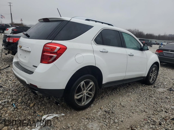 2017 Chevrolet Equinox Premier with VIN 2GNFLGE32H6291947, listed as a Copart auction lot 84869024 with 66,471 mi miles and Clean Title. Bid and sale history available at carsss.com. Image 3.